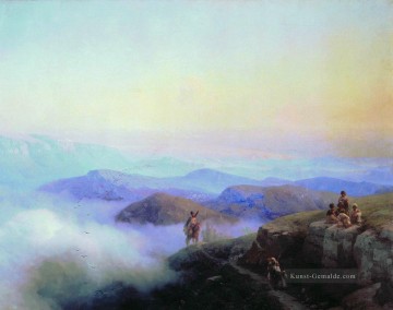  russisch - Ketten des caucasus Berge 1869 Verspielt Ivan Aivazovsky russisch